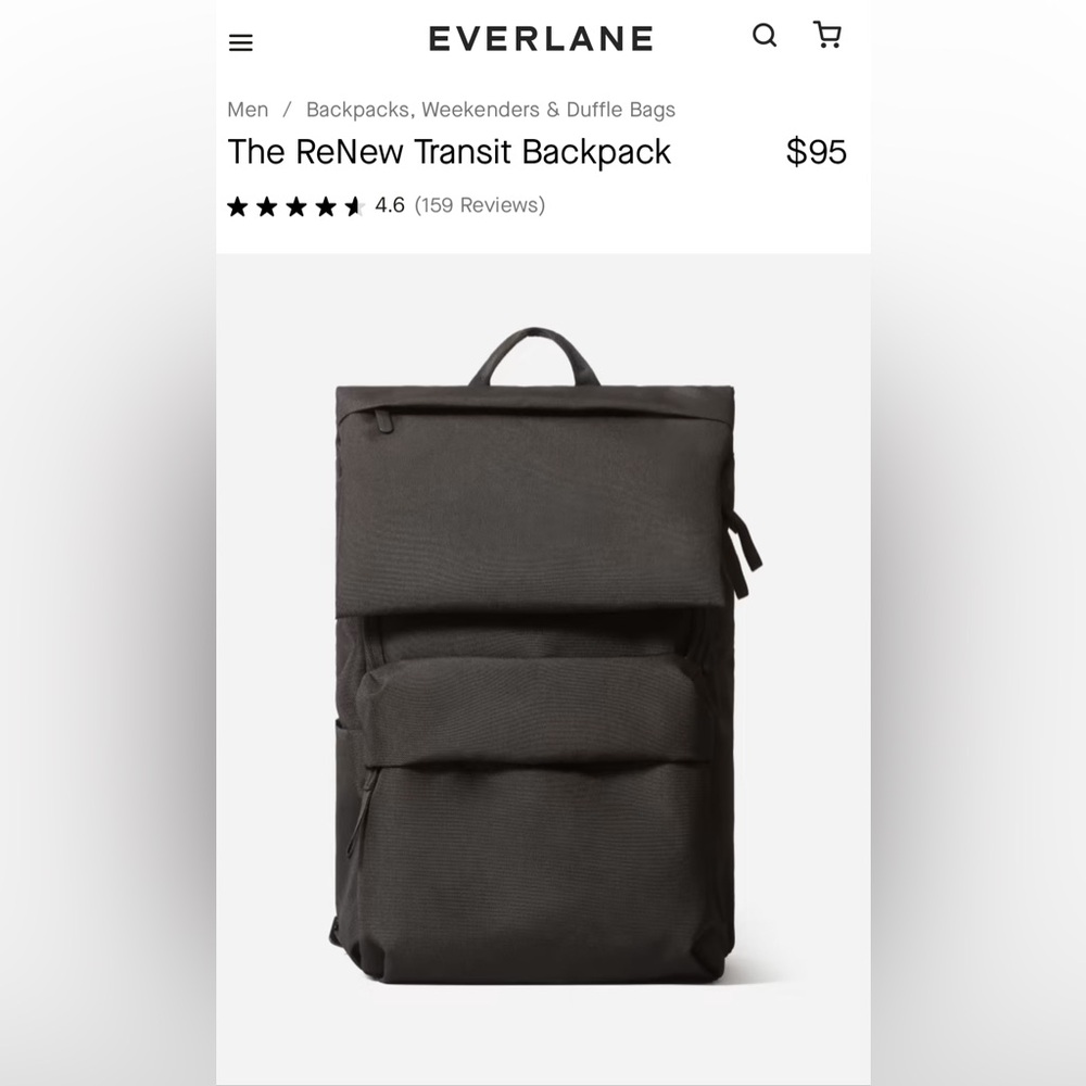 Everlane The ReNew Transit Backpack
